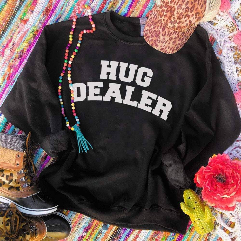 Hug Dealer - Black Sweatshirt T-Shirts, Hoodie | PodTeesHub.com