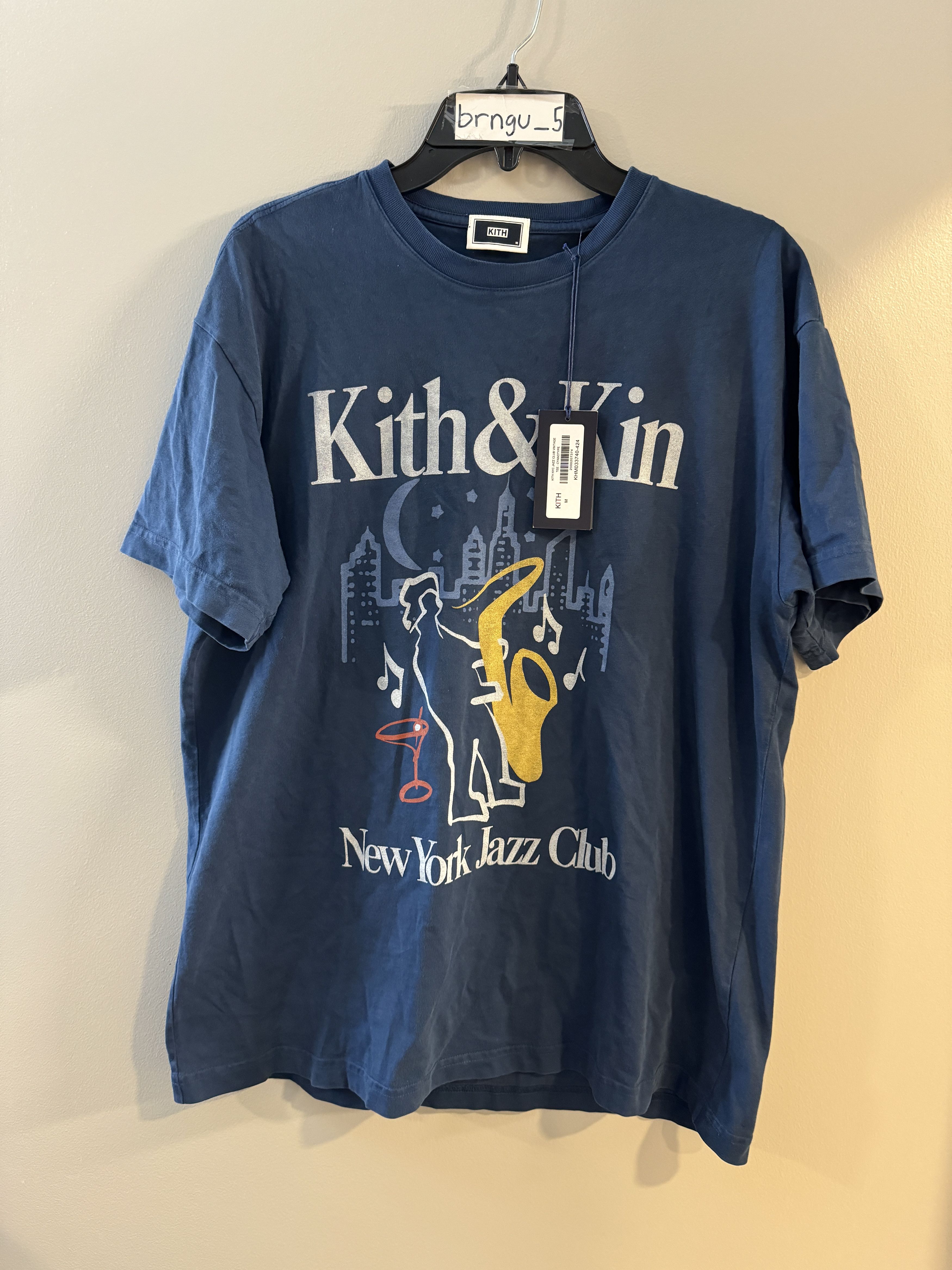 Kith Jazz Club Vintage Tee Cyanotype Size Medium M New York Hoodie, Sweatshirt | PodTeesHub.com