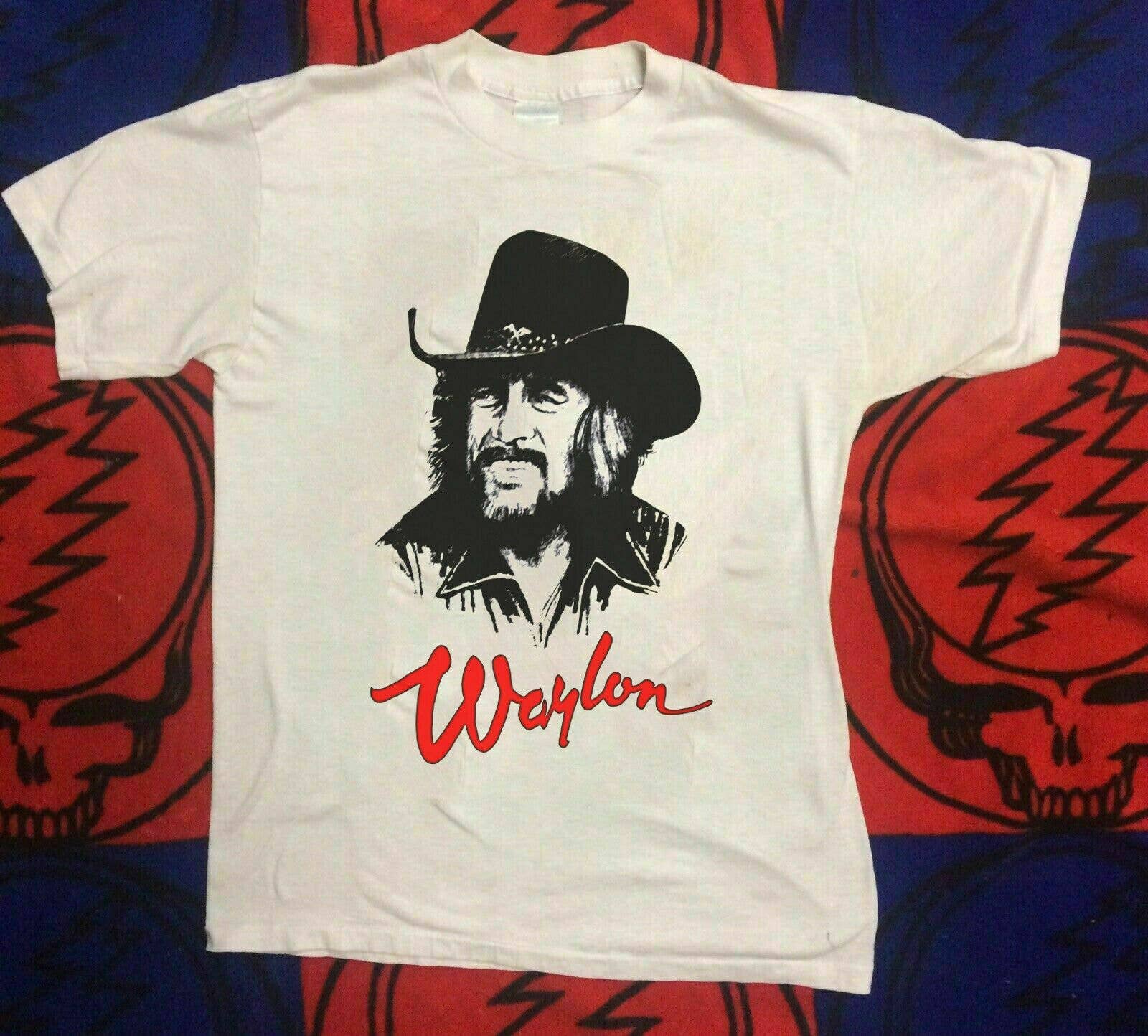 Vintage 1984 Waylon Jennings Concert Tour Tshirt Hoodie, Sweatshirt | PodTeesHub.com