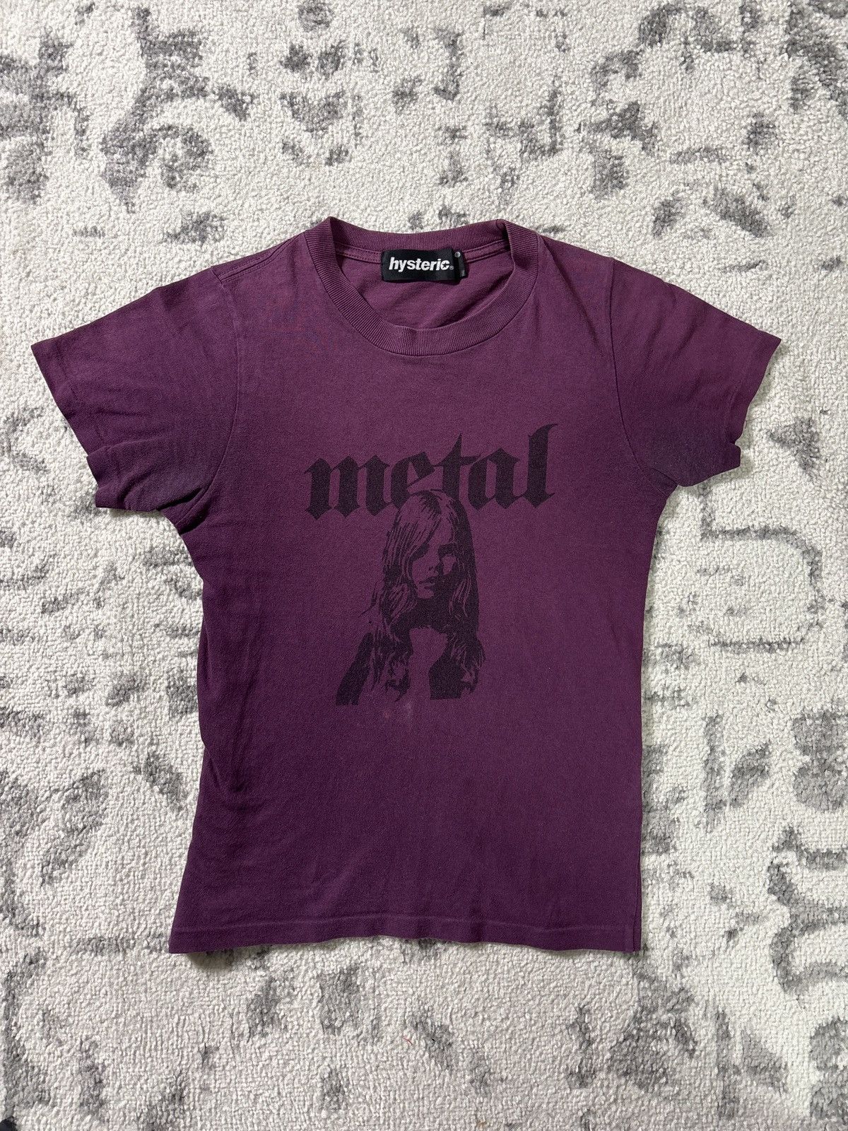 Glamour Hysteric Glamour Metal T Shirt Maroon Hoodie, Sweatshirt | PodTeesHub.com