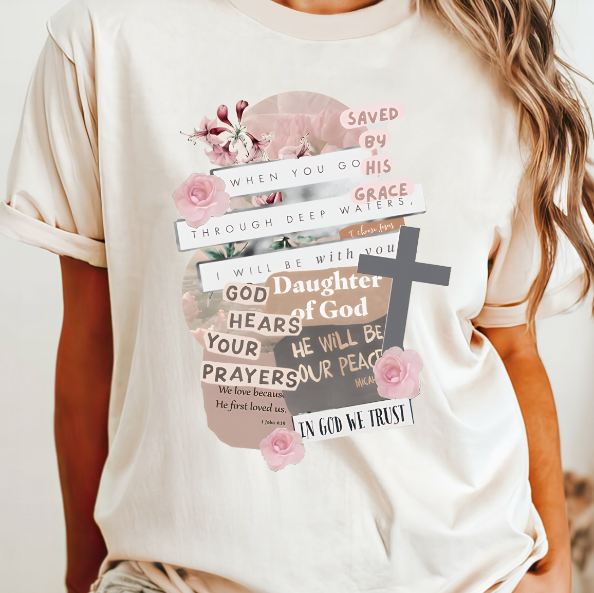 Saved By His Grace Tee Hoodie, Sweatshirt | PodTeesHub.com