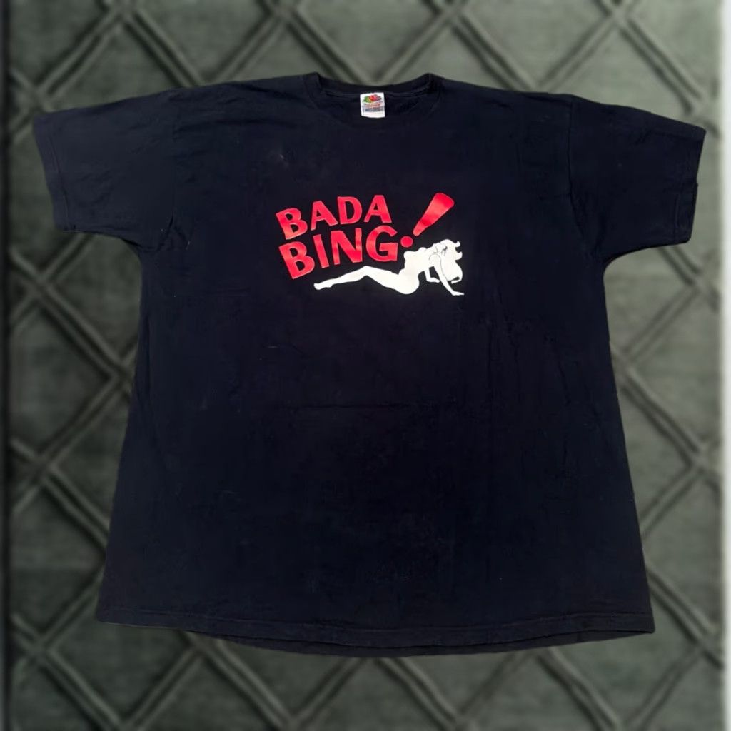 Fruit Of The Loom Vintage The Sopranos Bada Bing Gentlemen S Club Tv Promo Y2k Hbo T Shirt 2xl Black Hoodie, Sweatshirt