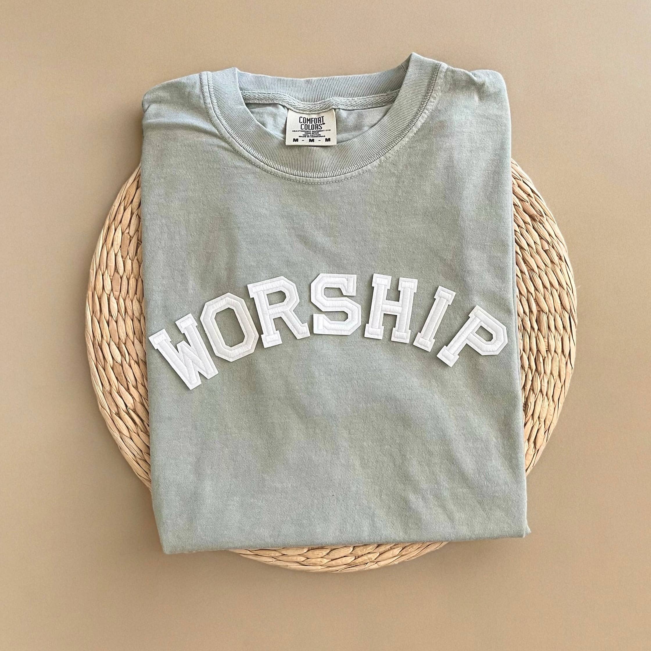 Comfort Colors Worship Shirt, Made To Worship Christian Hoodie, Sweatshirt | PodTeesHub.com