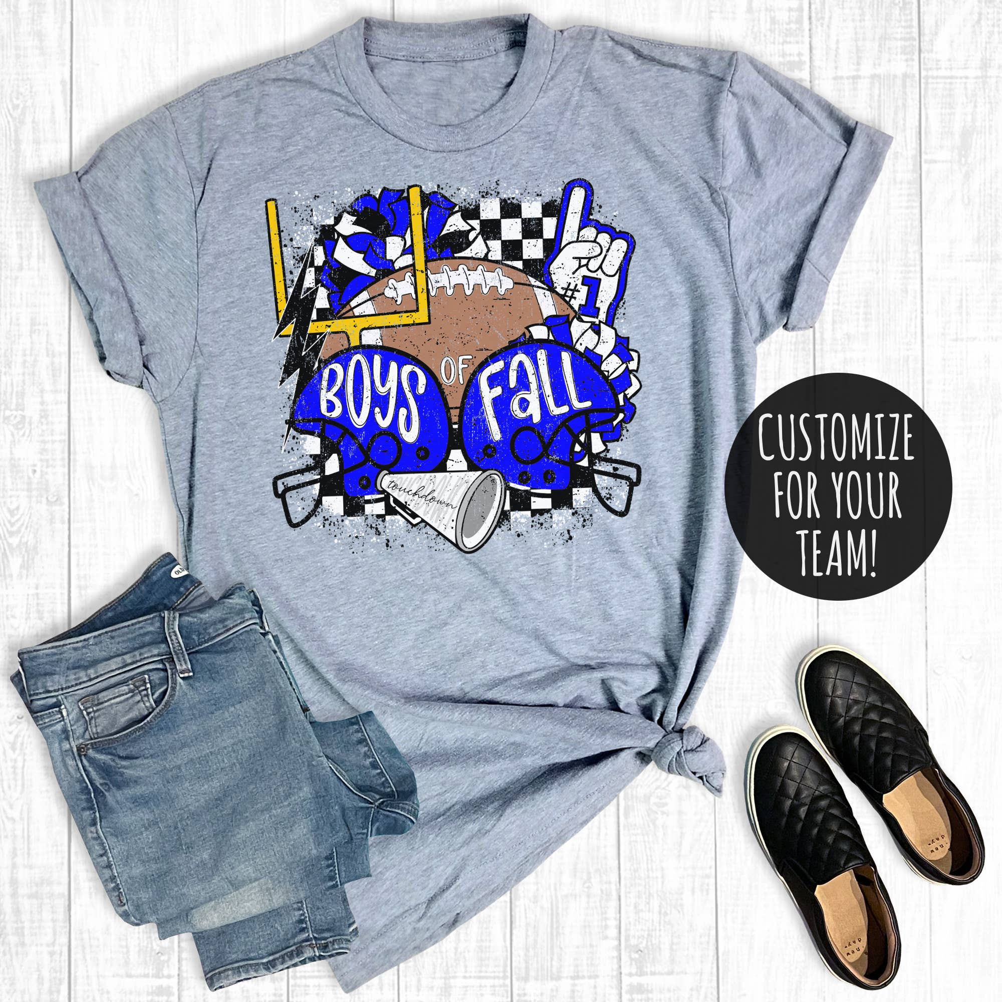 Custom Football Boys of Fall Graphic Tee Hoodie, Sweatshirt | PodTeesHub.com
