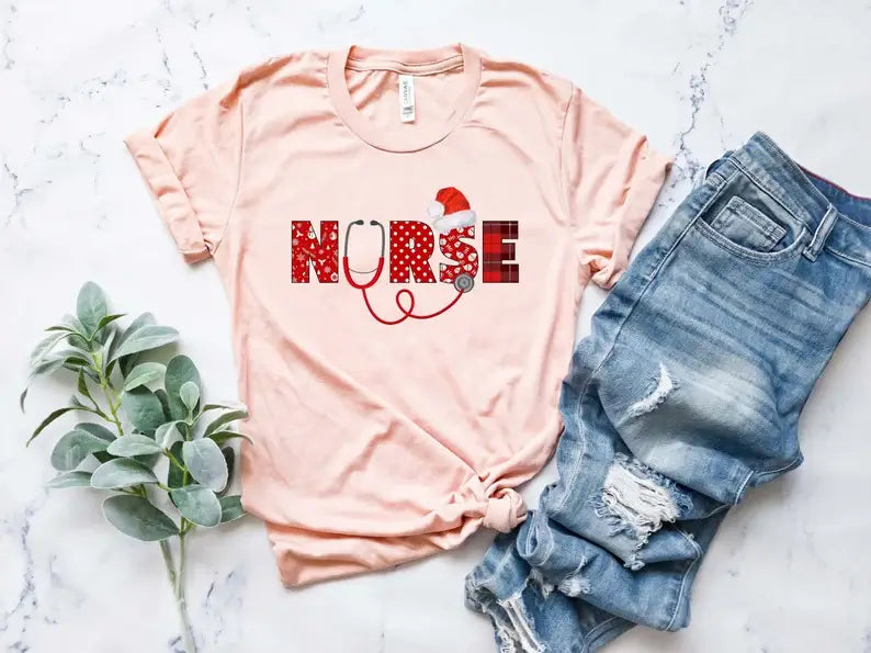 Christmas Nurse T-Shirt Hoodie, Sweatshirt | PodTeesHub.com