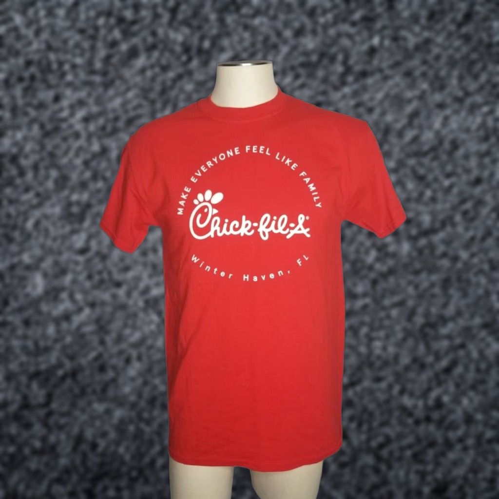 Gildan Chick Fil A Florida T Shirt Mens M Red Cotton Gildan Crew Neck Short Sleeve Printed Family Ev Hoodie, Sweatshirt