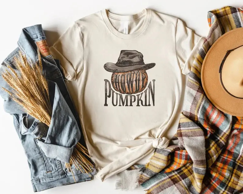 Howdy Pumpkin T-Shirt Hoodie, Sweatshirt | PodTeesHub.com