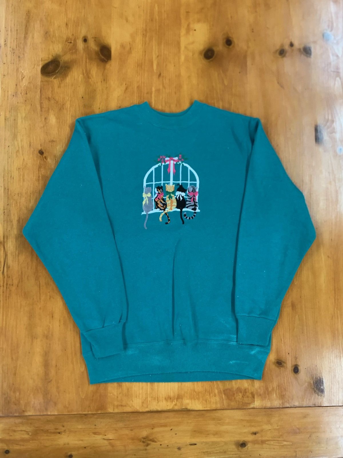 Vintage Crewneck Cat Window Trellis Crewneck T-Shirts, Hoodie, Sweatshirt | PodTeesHub.com