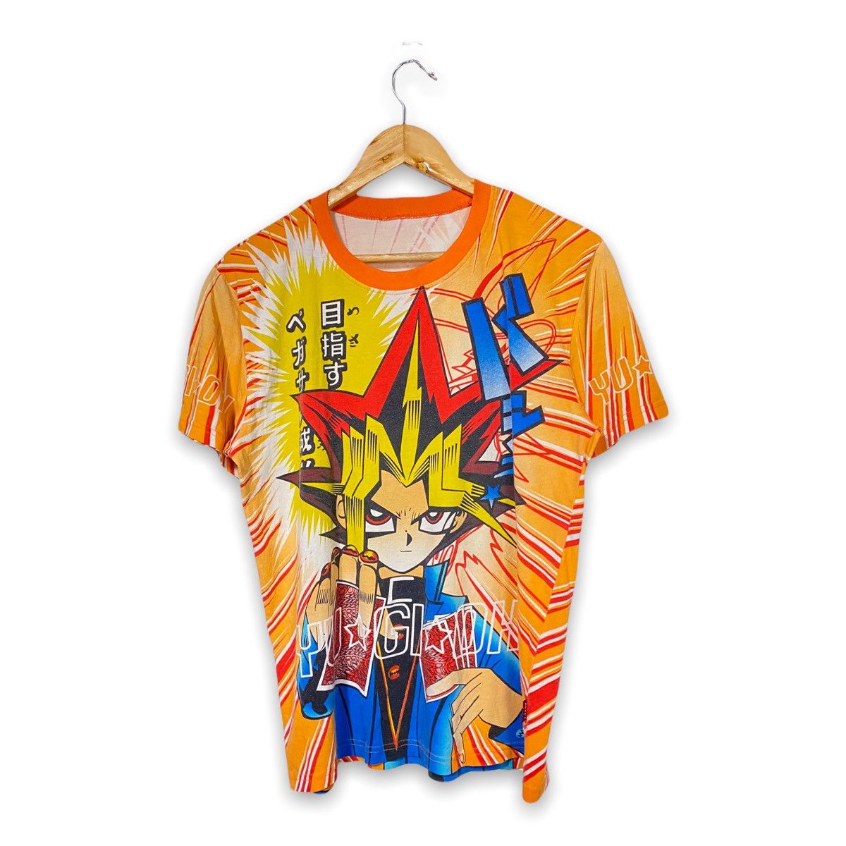 Japanese Brand X Vintage Vintage Yugioh Fullprinted Anime T Shirt Front And Back R Hoodie, Sweatshirt | PodTeesHub.com
