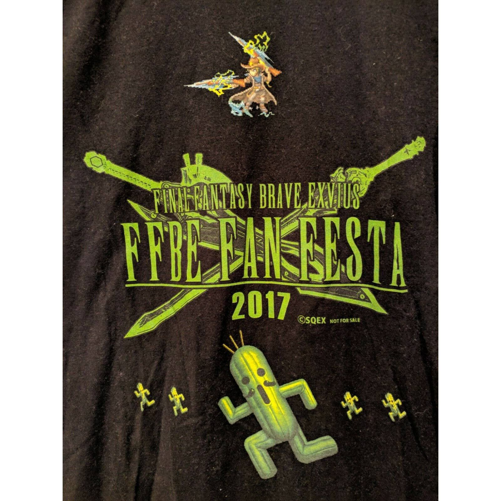 Home Final Fantasy Online Brave Exvius Fan Fiesta 2017 Cactuar T-Shirts, Hoodie, Sweatshirt | PodTeesHub.com