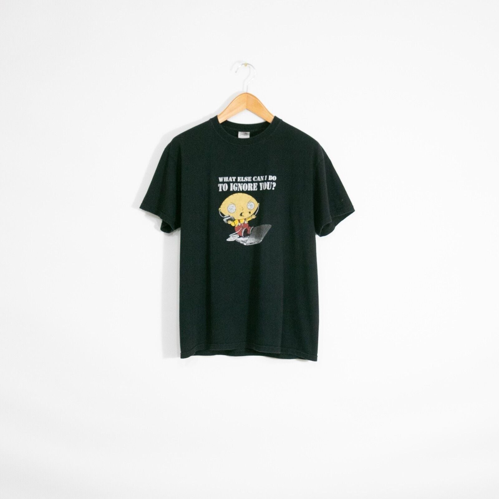Vintage Y2k Stewie Griffin Funny T Shirt L Humor Ironic Hoodie, Sweatshirt | PodTeesHub.com