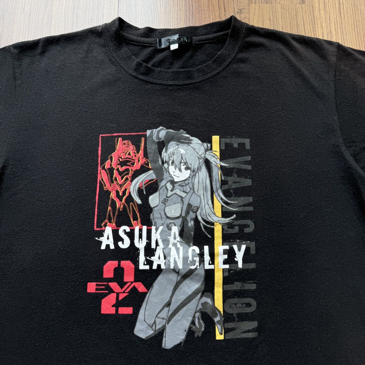 Japanese Brand X Vintage Neon Genesis Evangelion Eva 2 Asuka Langley Nerv Anime Tee Hoodie, Sweatshirt | PodTeesHub.com