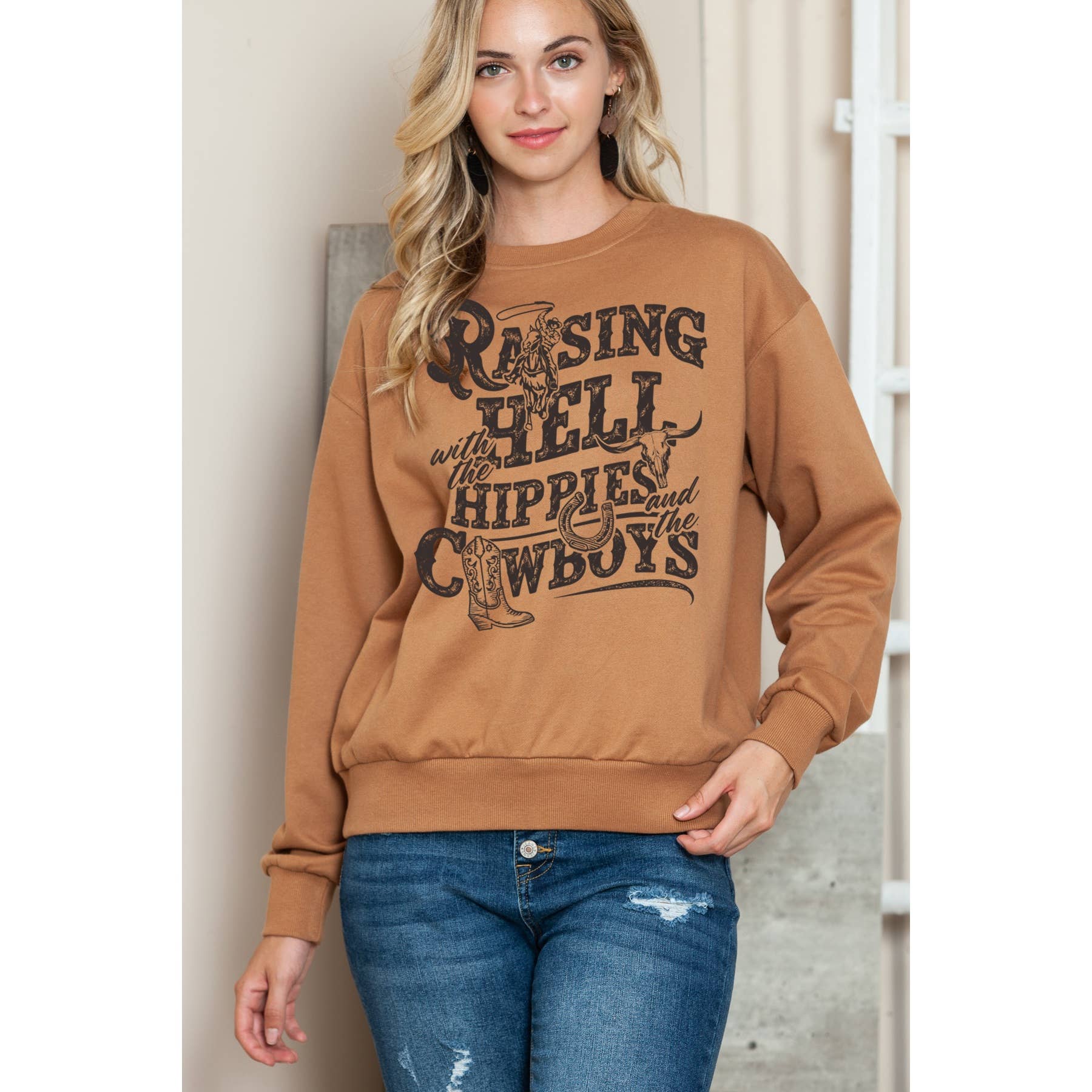 Cowboy - Crewneck Sweatshirt T-Shirts, Hoodie | PodTeesHub.com