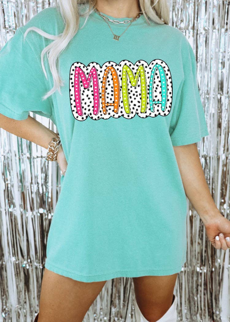 Preppy Colorful Mama Dtf Tee Hoodie, Sweatshirt | PodTeesHub.com