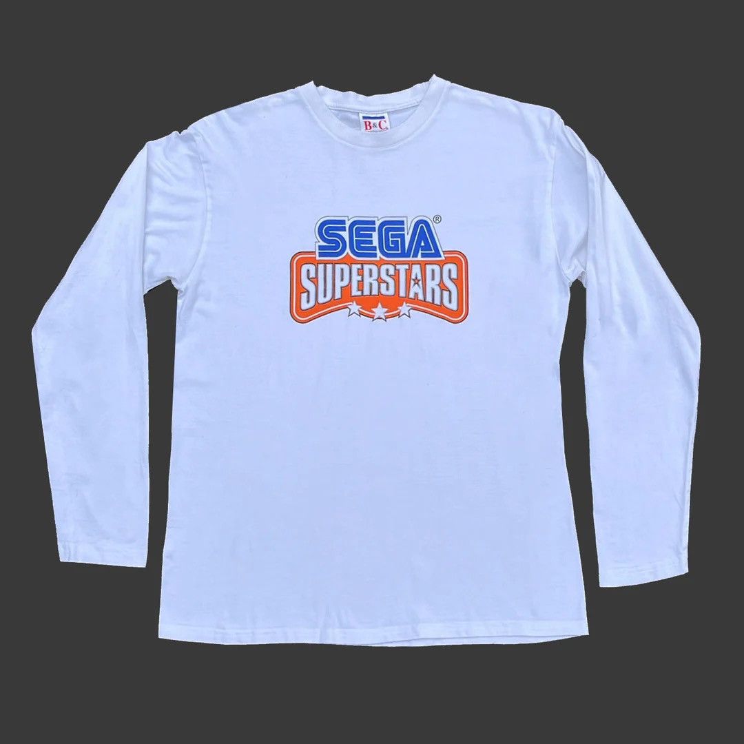 Vintage Sega Superstars 2004 Playstation 2 Sonic Promo L S T Shirt Hoodie, Sweatshirt | PodTeesHub.com