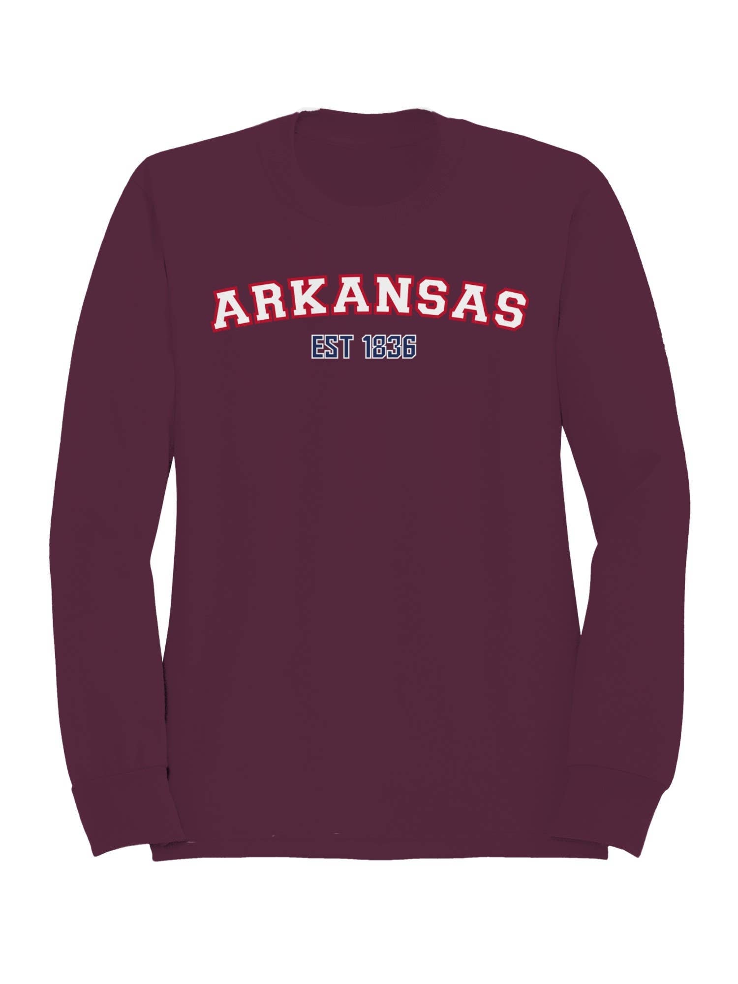 Arkansas Est 1836 Heritage  Men's Sweatshirt T-Shirts, Hoodie | PodTeesHub.com