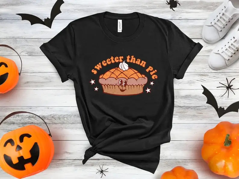 Sweeter Than Pie T-Shirt, Thanksgiving Shirt Hoodie, Sweatshirt | PodTeesHub.com