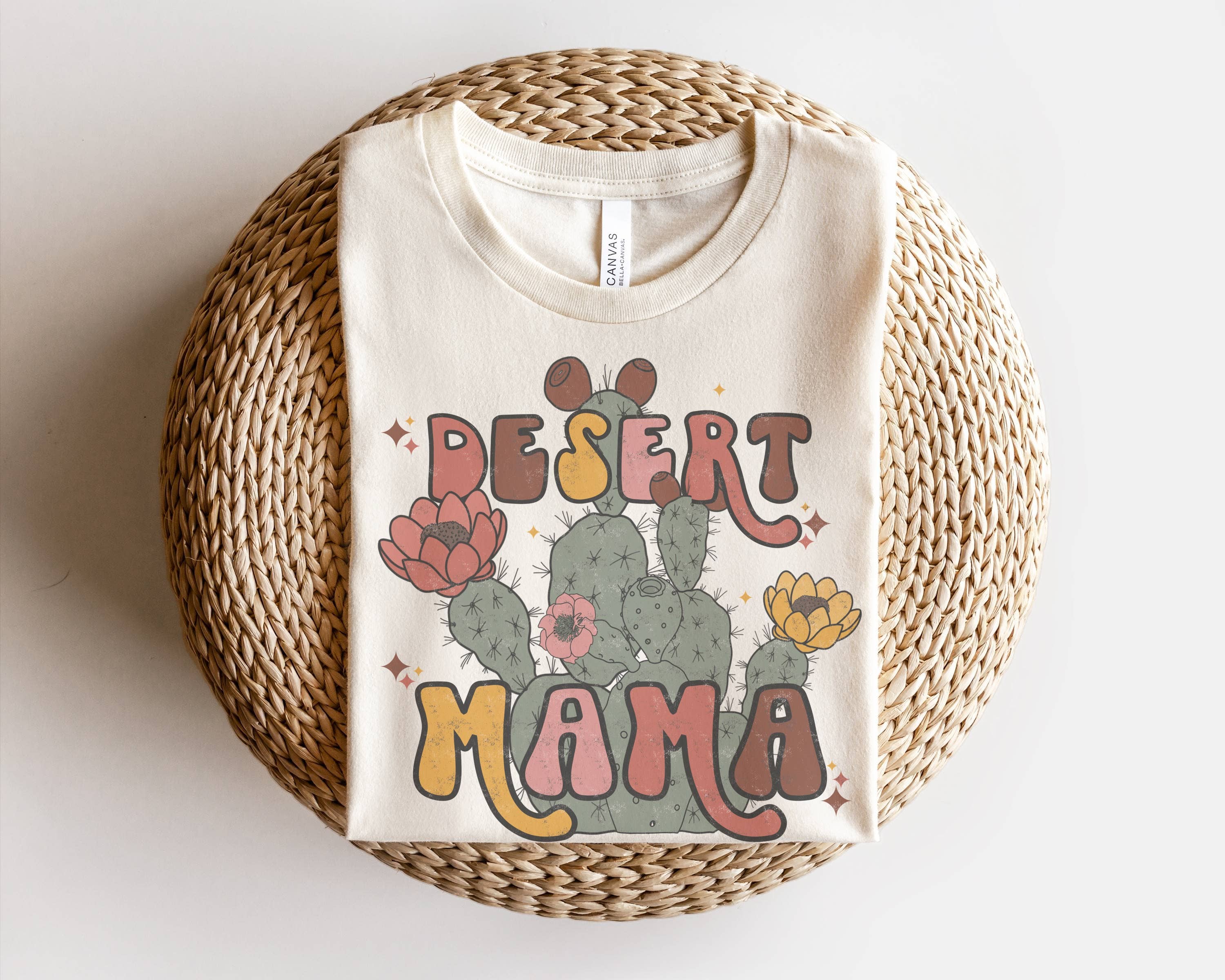 Desert Mama Cactus Graphic Tee | Desert Vibes Tee Western Hoodie, Sweatshirt | PodTeesHub.com