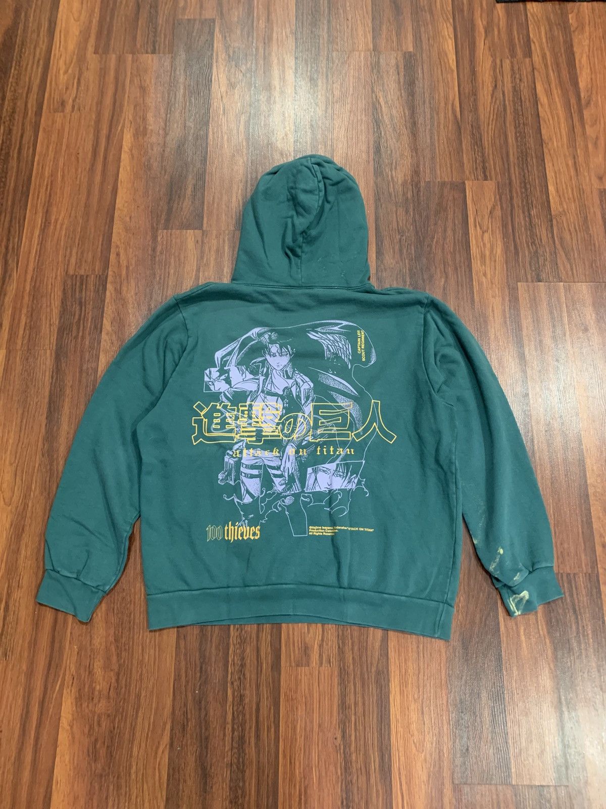 Thieves 100 Thieves Attack On Titan Hoodie T-Shirts, Sweatshirt | PodTeesHub.com