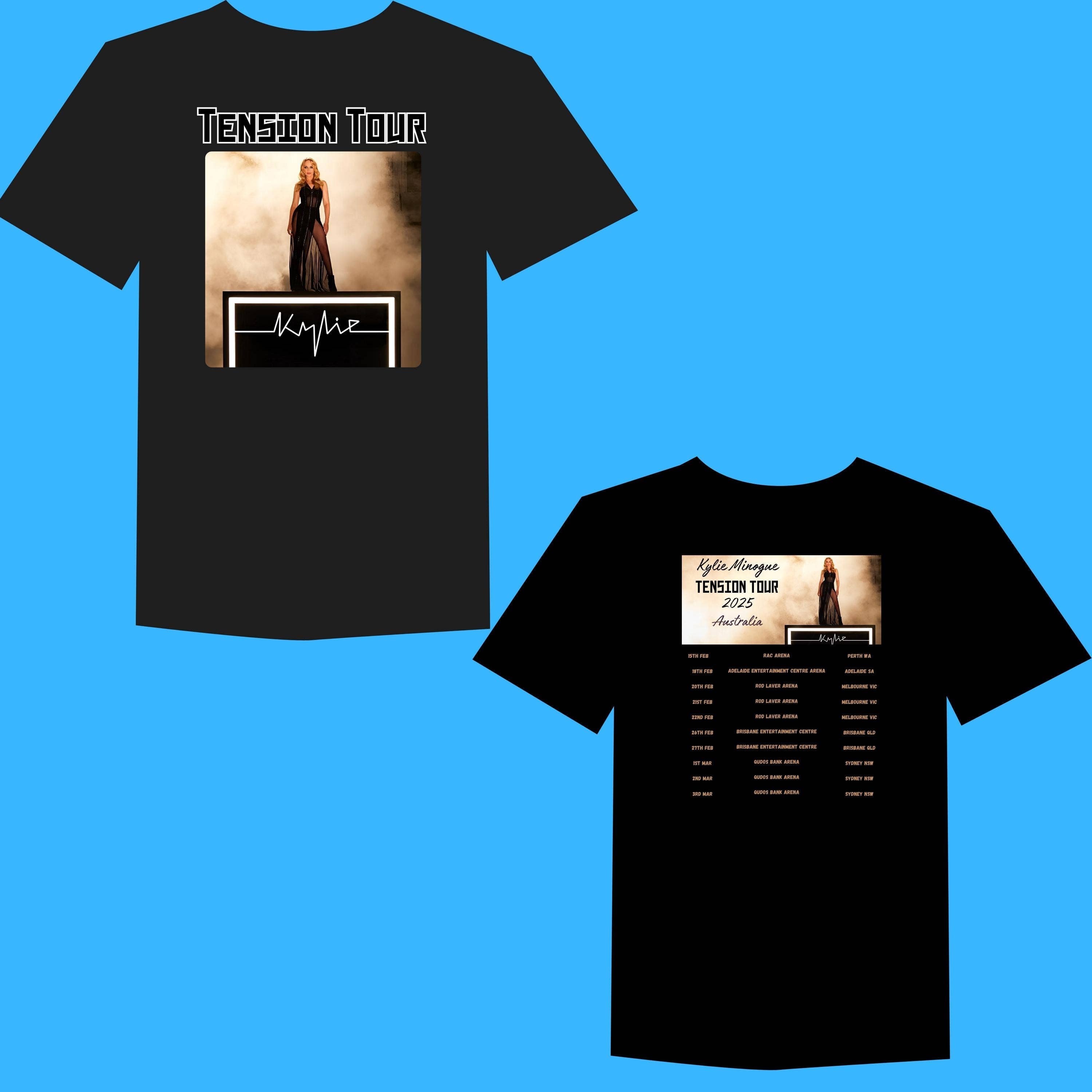 Kylie Minogue 2025 Australian Tour T-Shirt Hoodie, Sweatshirt | PodTeesHub.com