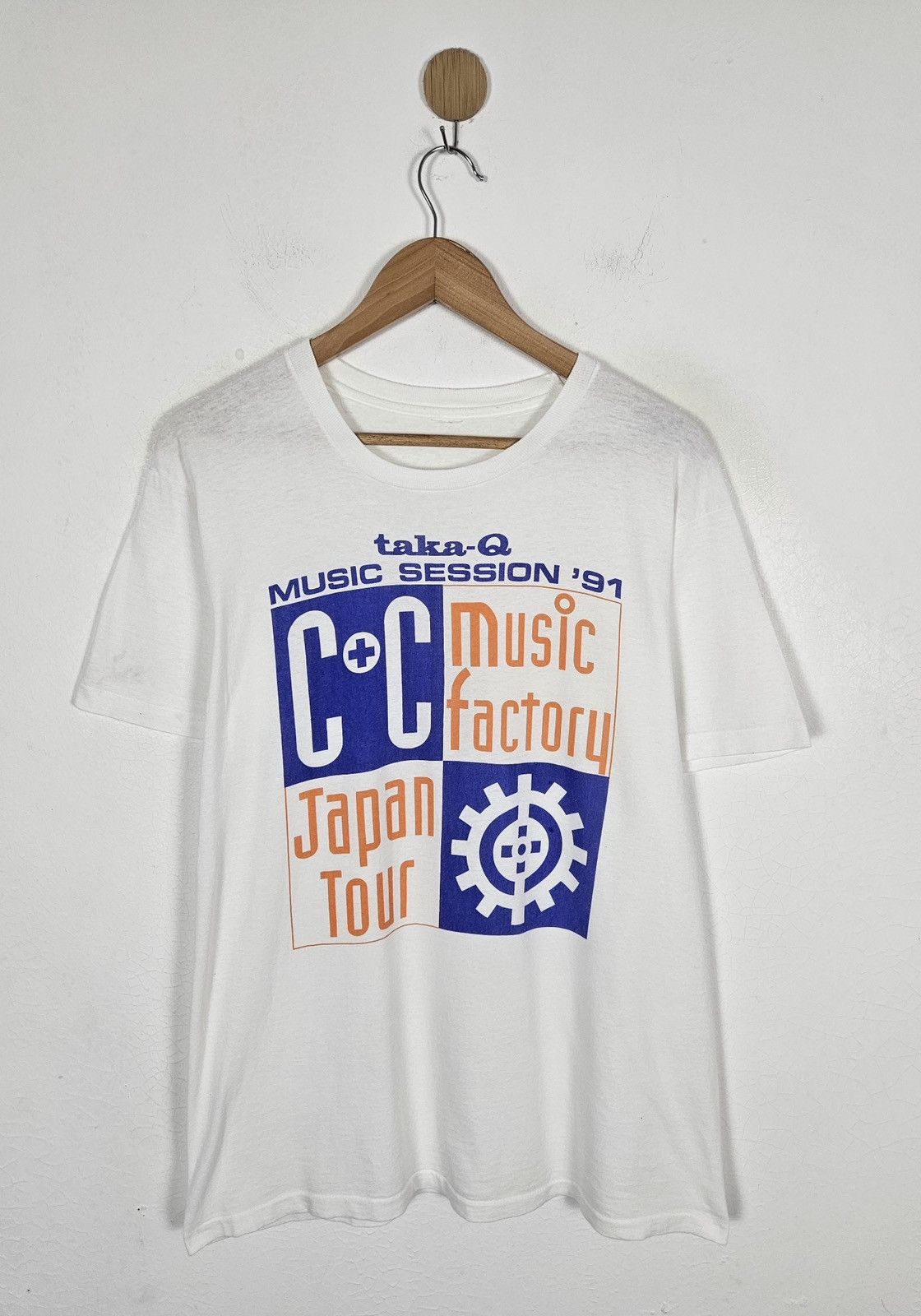 Band Tees Vintage 1991 C C Factory Music Japan Tour Taka Q Hip Hop Tee Hoodie, Sweatshirt | PodTeesHub.com