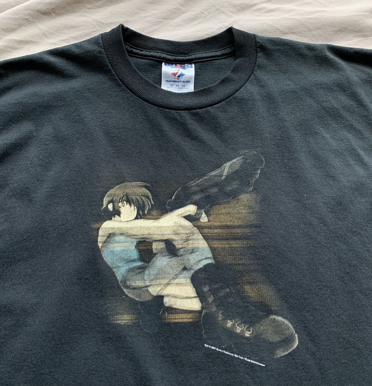 Anime Vintage 2001 Noir Anime Tee Hoodie, Sweatshirt | PodTeesHub.com