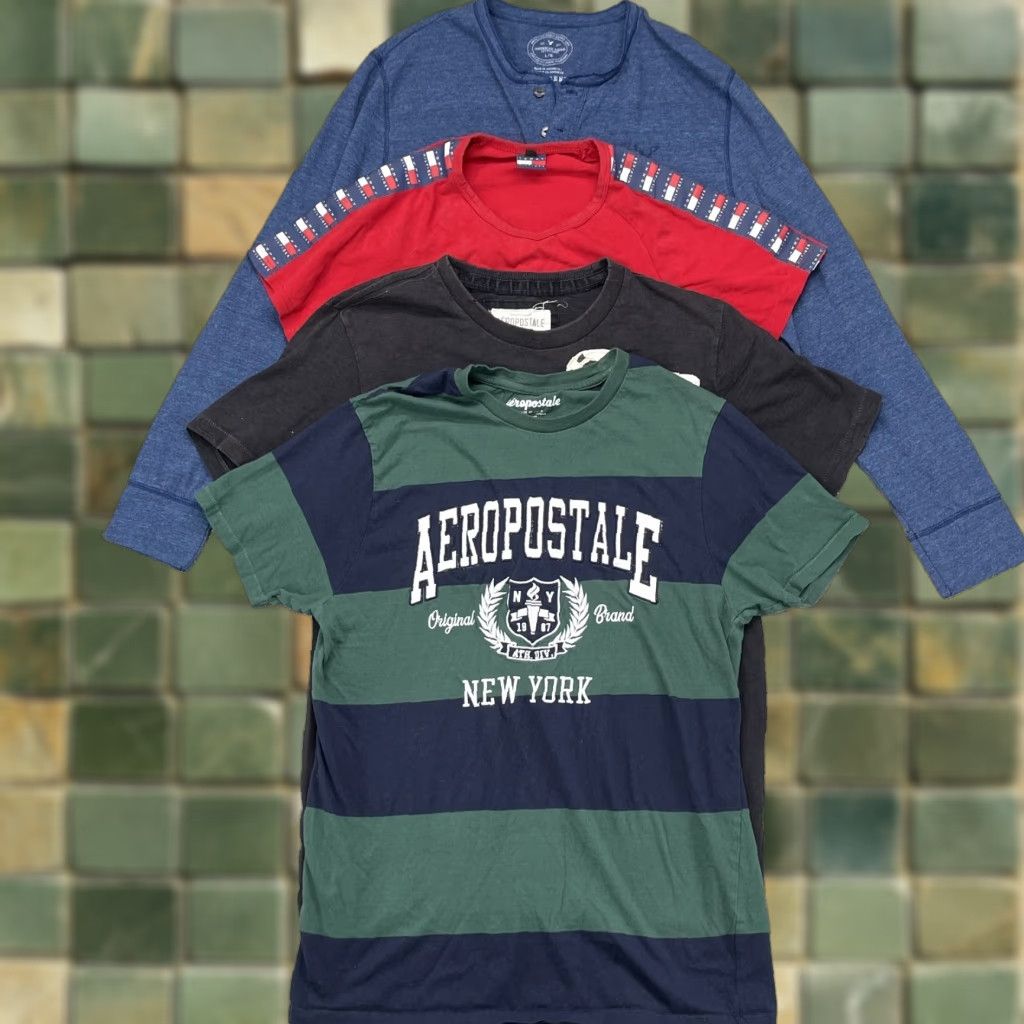 Vintage Aeropostale Ae Tommy Hilfiger Y2k T Shirt Lot Of 2 Men S Large 90s Academia Grap Hoodie, Sweatshirt | PodTeesHub.com