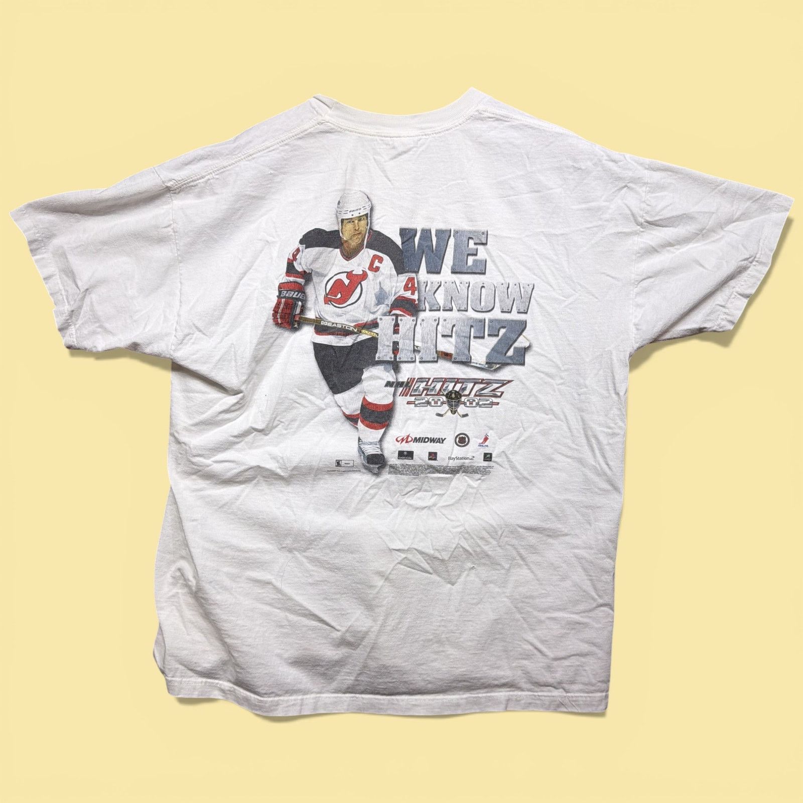 Jerzees Vintage Nhl Hitz 2000s Video Game T Shirt Size Xl Hoodie, Sweatshirt | PodTeesHub.com