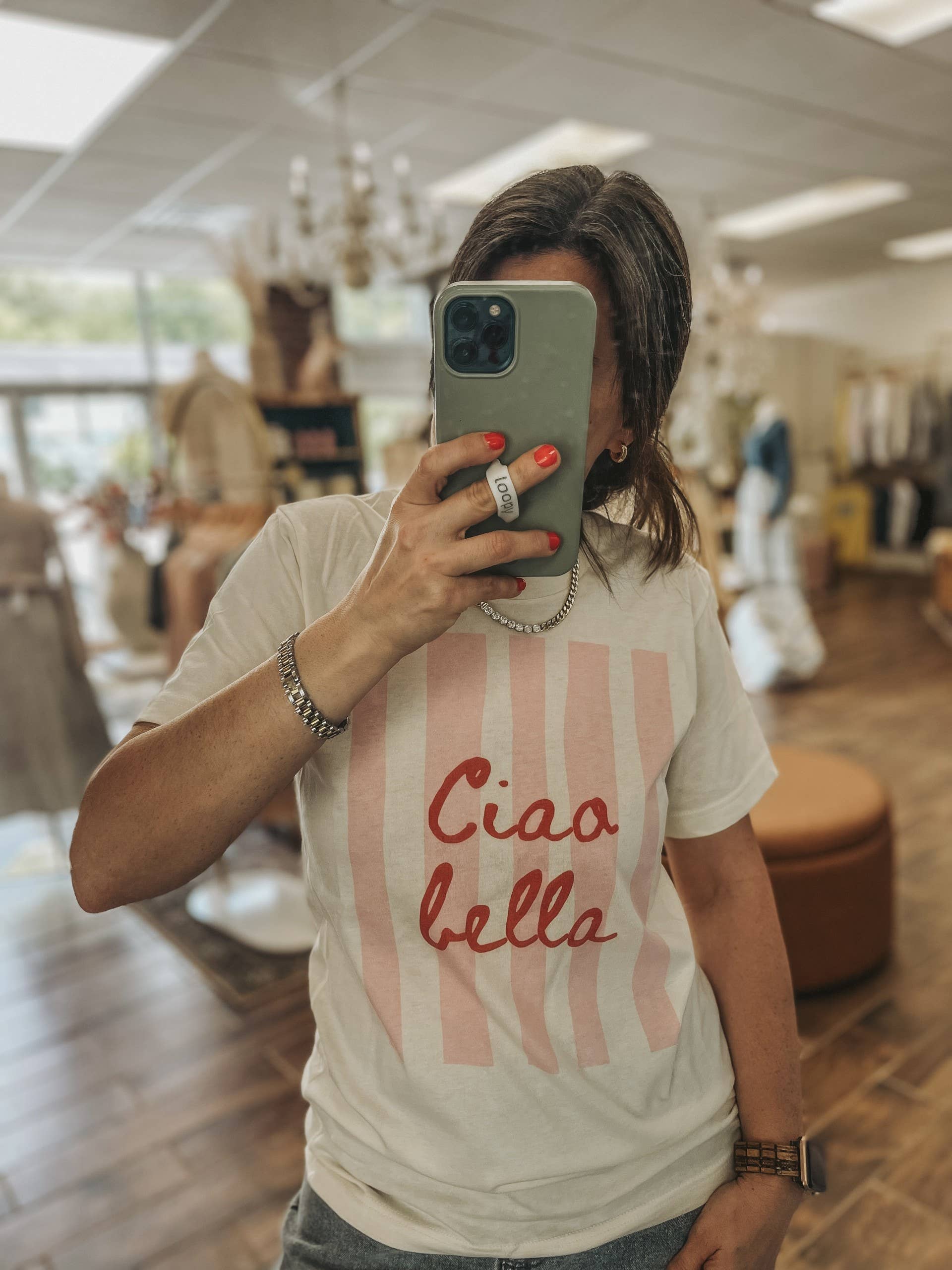 Ciao Bella Graphic Tee | Summer Tee Hoodie, Sweatshirt | PodTeesHub.com