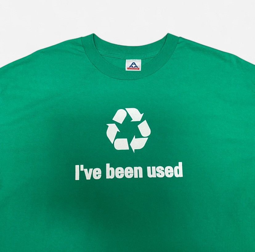 Aaa Y2k I Ve Been Used Recycled Green Funny T Shirt Hoodie, Sweatshirt | PodTeesHub.com