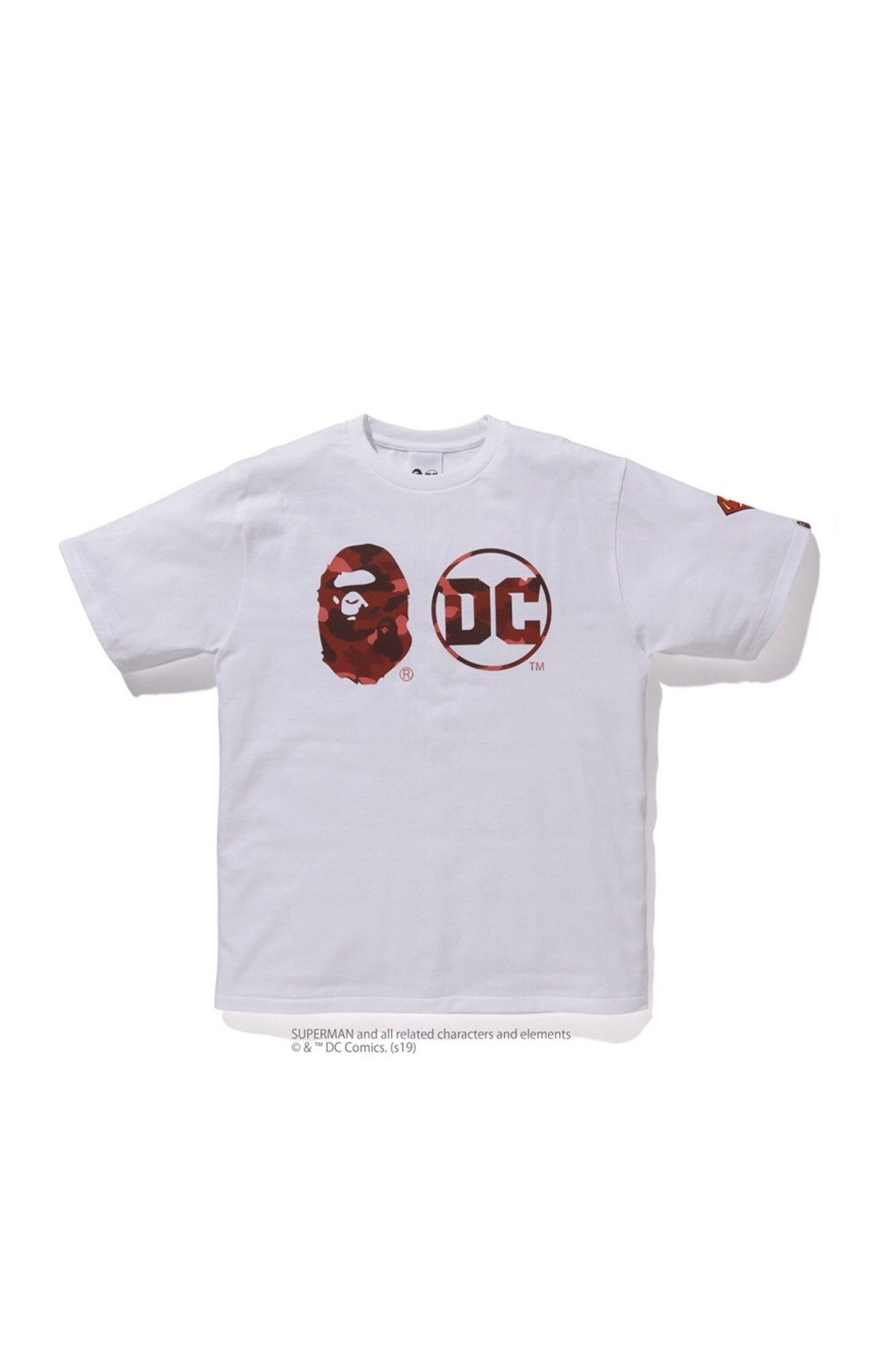 Superman Apehead Dc Logo Tee White Red Hoodie, Sweatshirt | PodTeesHub.com