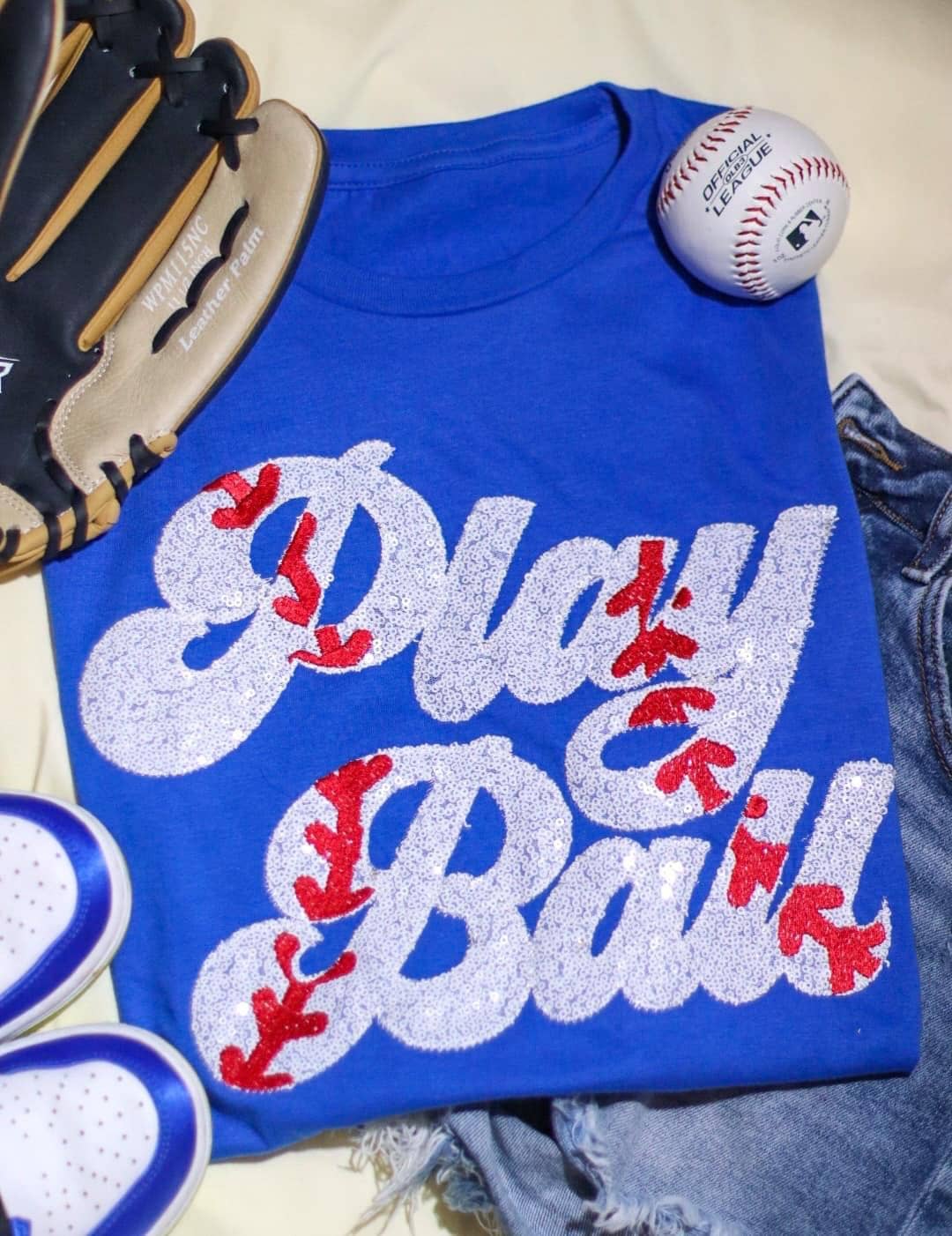Play Ball Baseball Sweatshirt T-Shirts, Hoodie | PodTeesHub.com