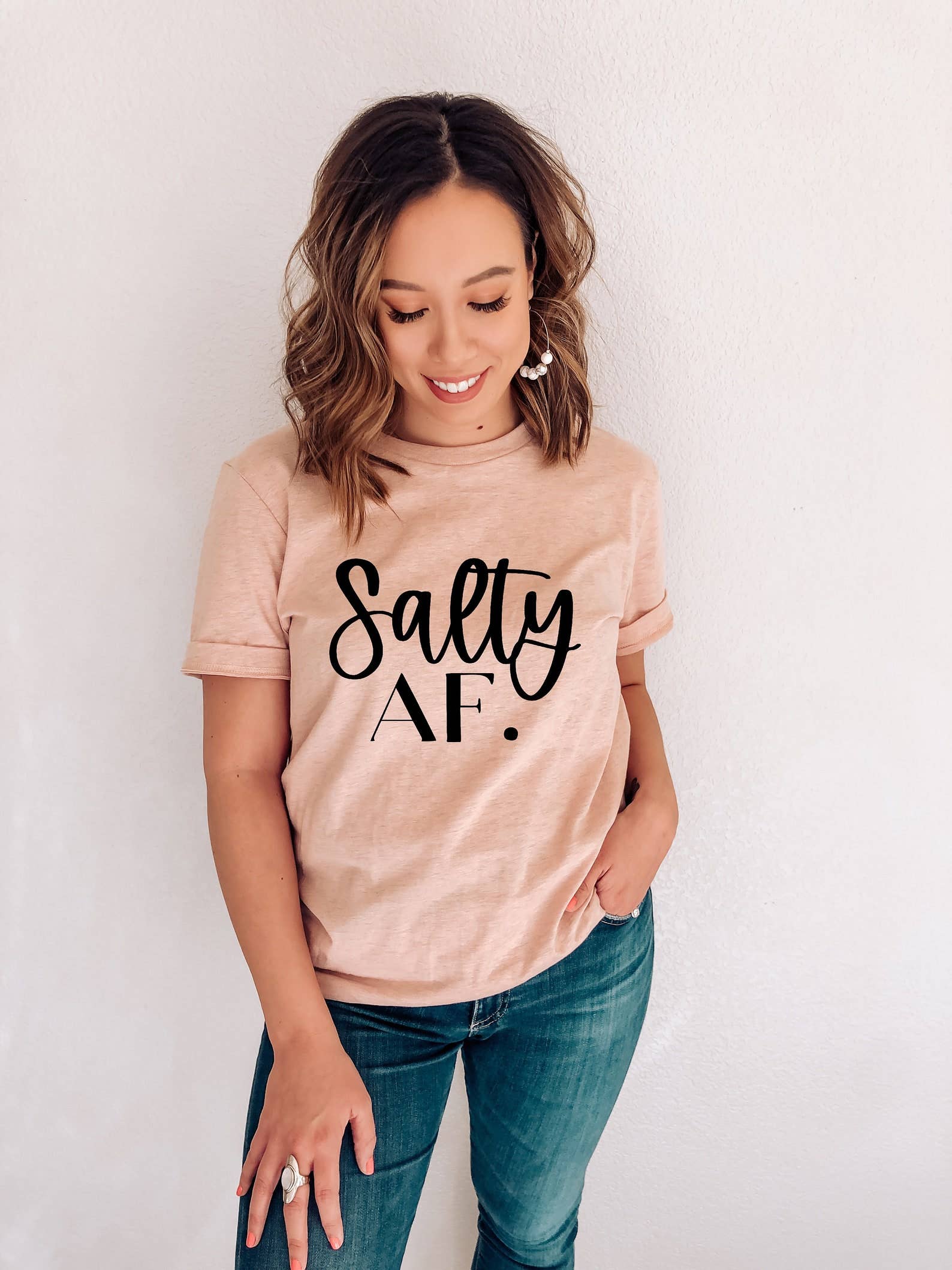 Salty Af T-Shirt Hoodie, Sweatshirt | PodTeesHub.com