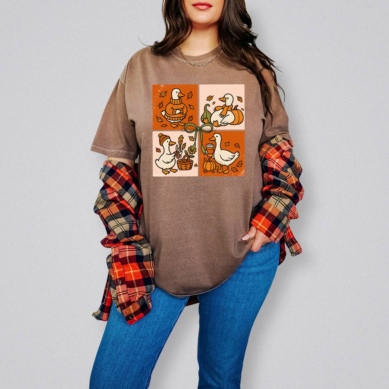 Fall Goose Tee Hoodie, Sweatshirt | PodTeesHub.com
