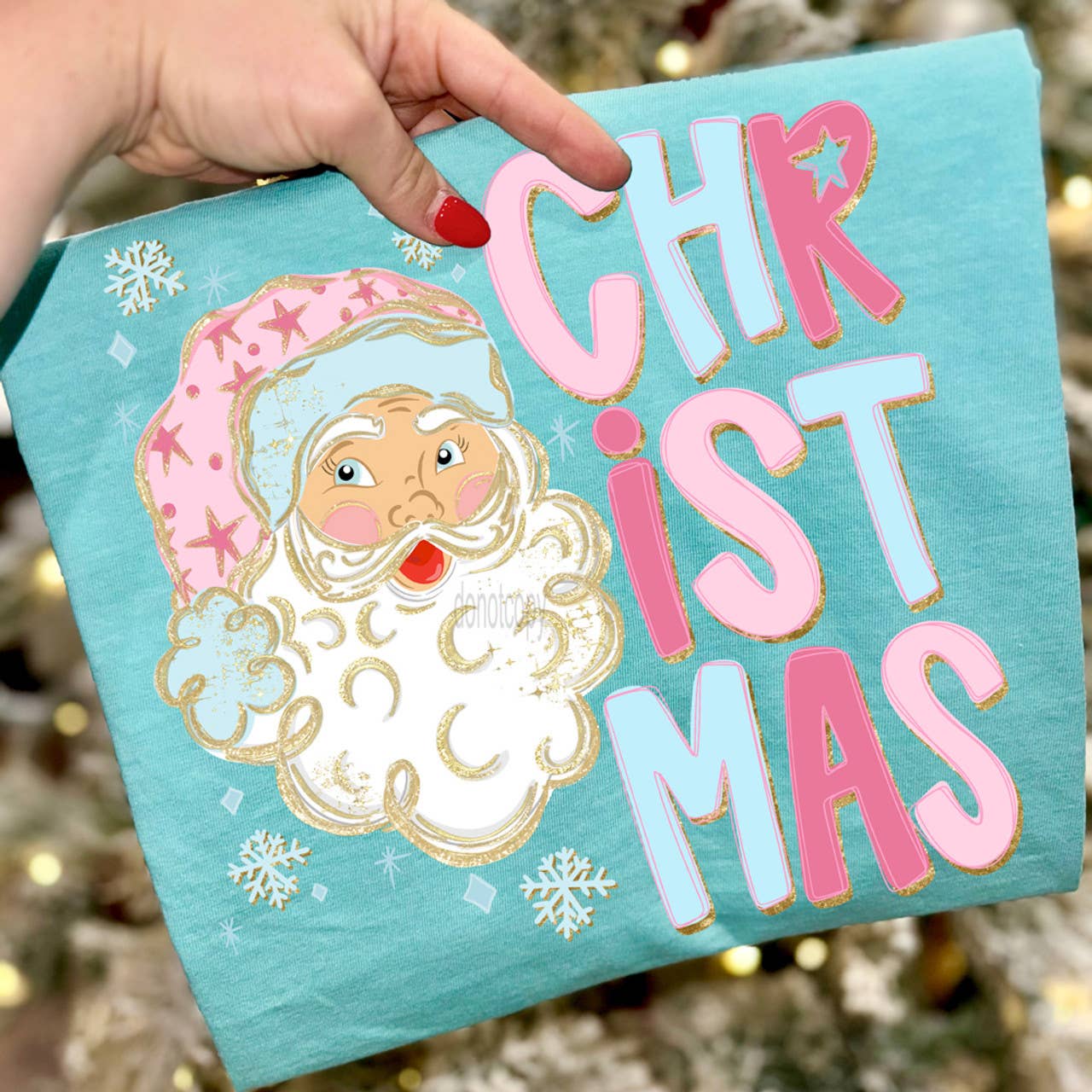 Preppy Santa Christmas Tee Hoodie, Sweatshirt | PodTeesHub.com