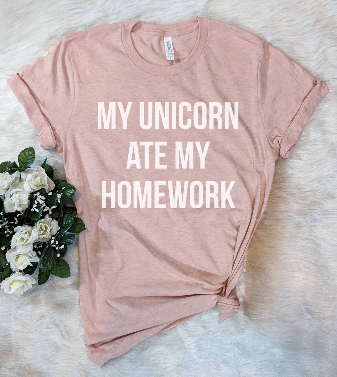 My Unicorn Ate My Homework - Funny Sassy Cute Nerd T-Shirt Hoodie, Sweatshirt | PodTeesHub.com