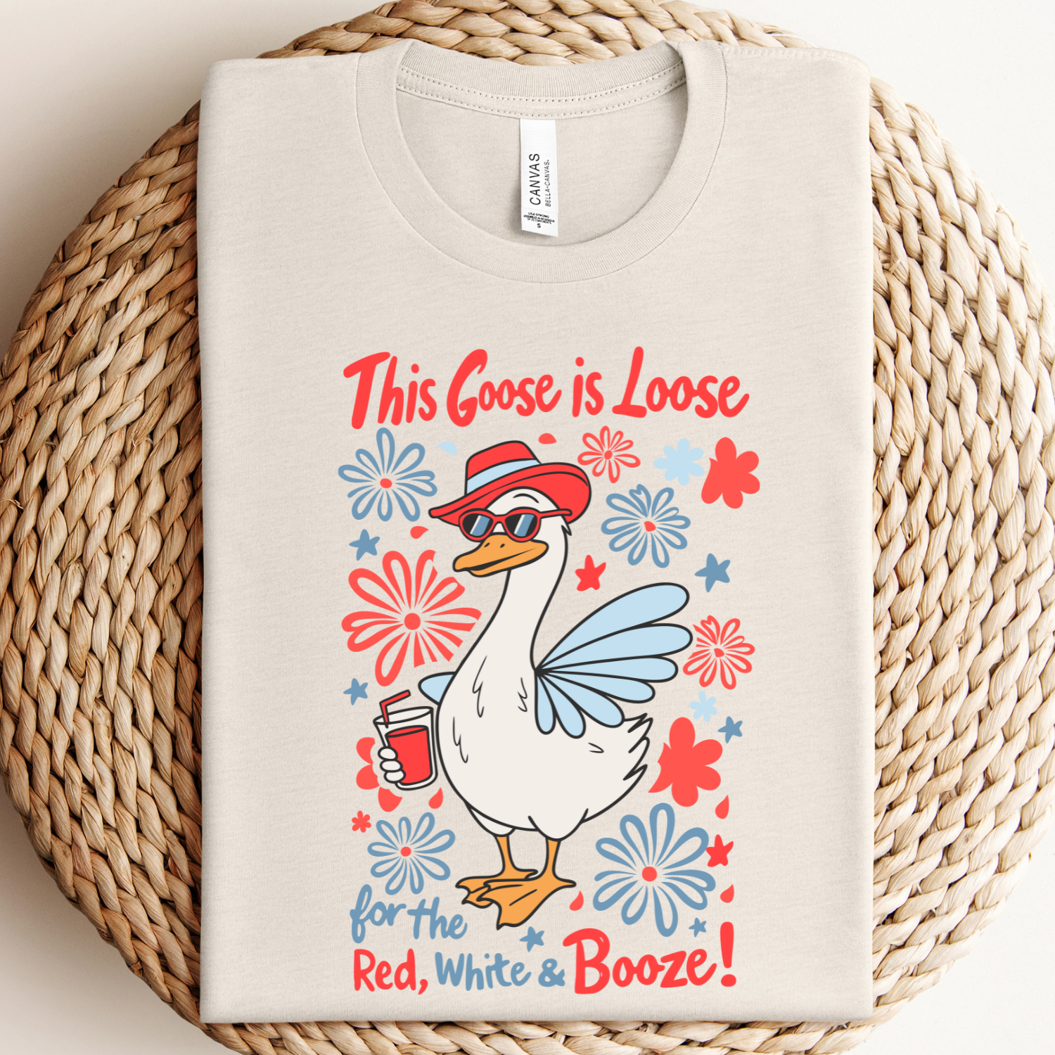Silly Goose 4th of July Graphic Tee Hoodie, Sweatshirt | PodTeesHub.com