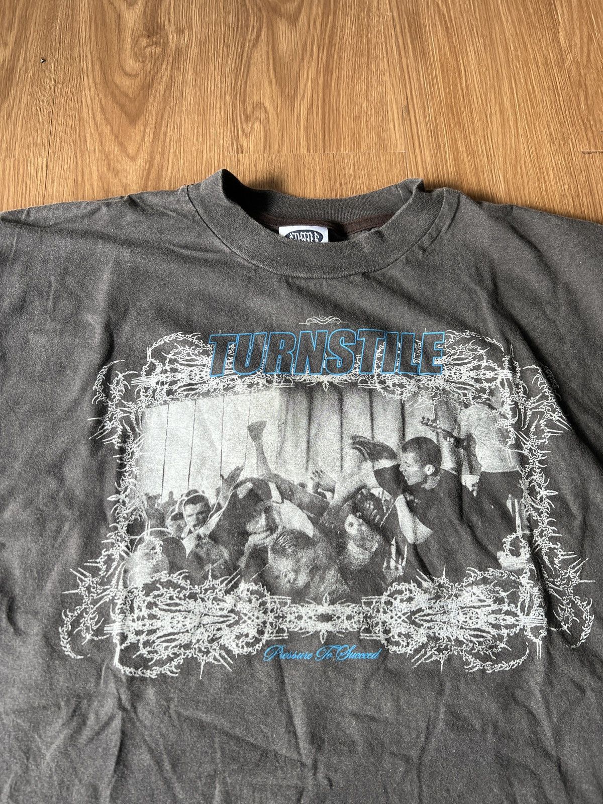 Band Tees Turnstile Pressure To Succeed 2011 Hardcore Black Faded Tee Hoodie, Sweatshirt | PodTeesHub.com
