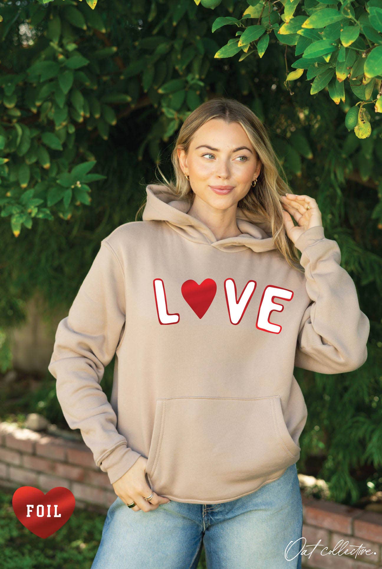 Love Foil  Hoodie Pullover Sweatshirt T-Shirts | PodTeesHub.com