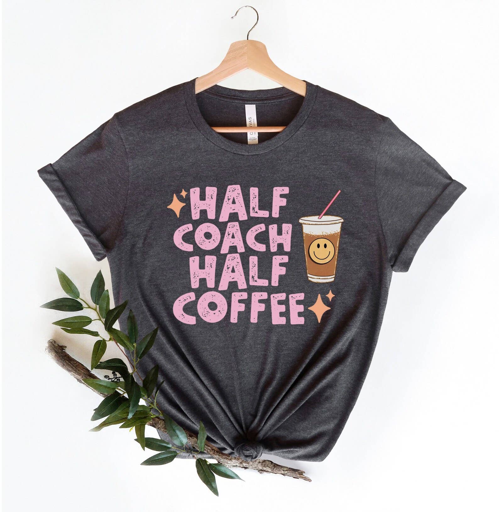 Half Coach Half Coffee T-Shirt Hoodie, Sweatshirt | PodTeesHub.com