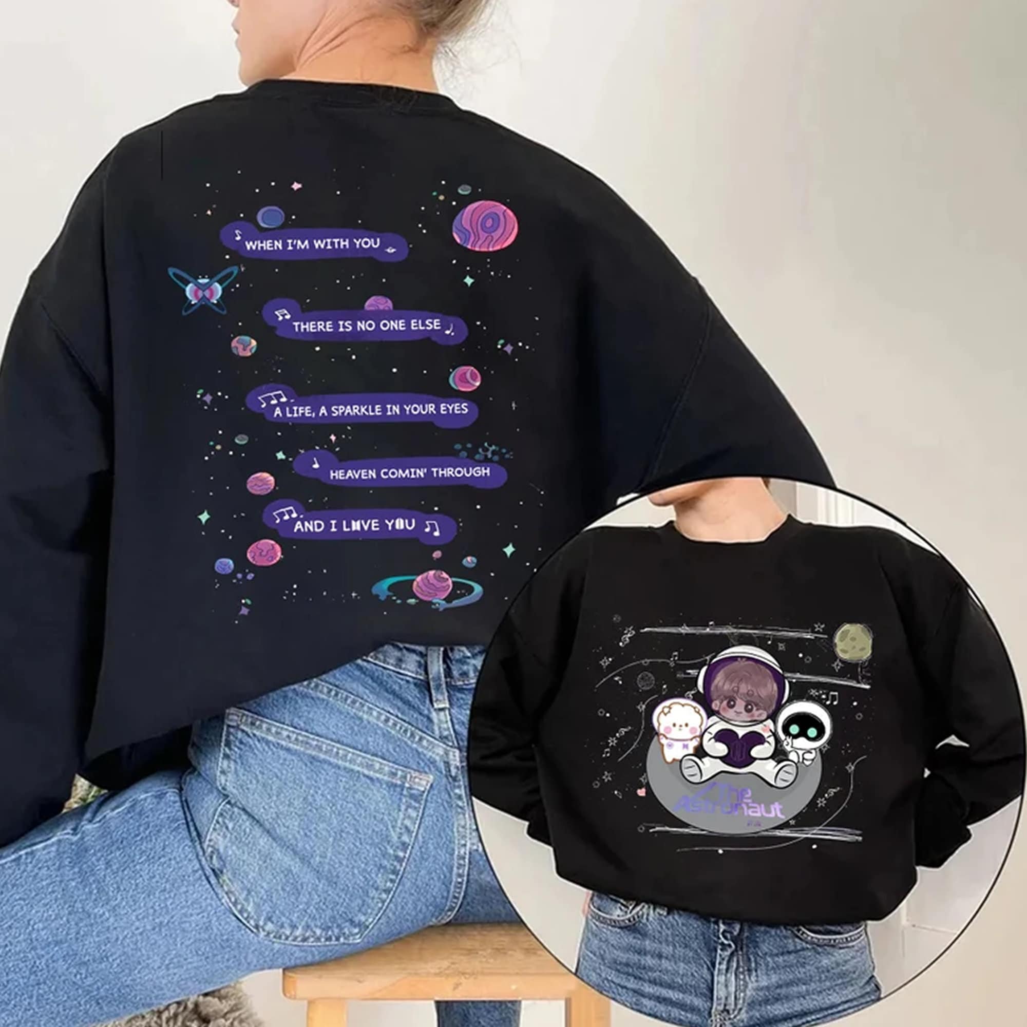 Jin the Astronaut Sweater - Exclusive Kpop Fashion 2024 T-Shirts, Hoodie, Sweatshirt | PodTeesHub.com