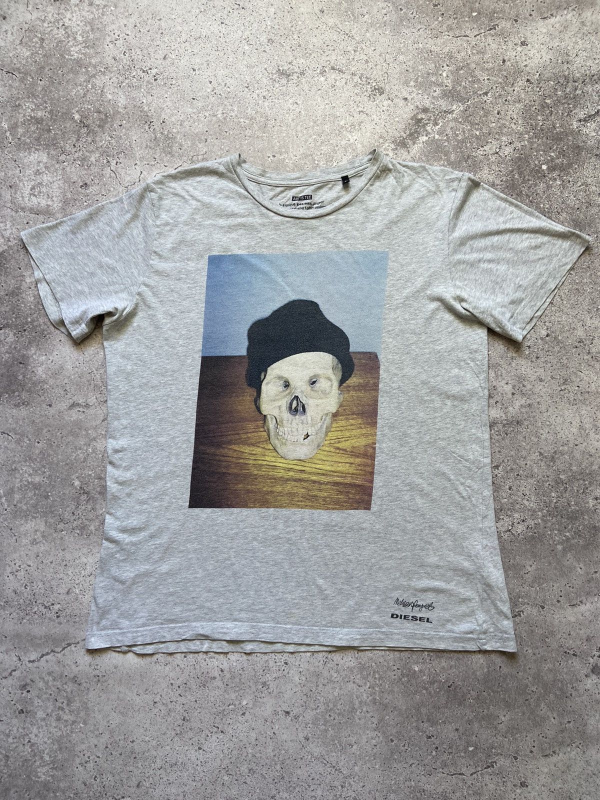 Diesel Skull Art Printed Tee Y2k Hoodie, Sweatshirt | PodTeesHub.com