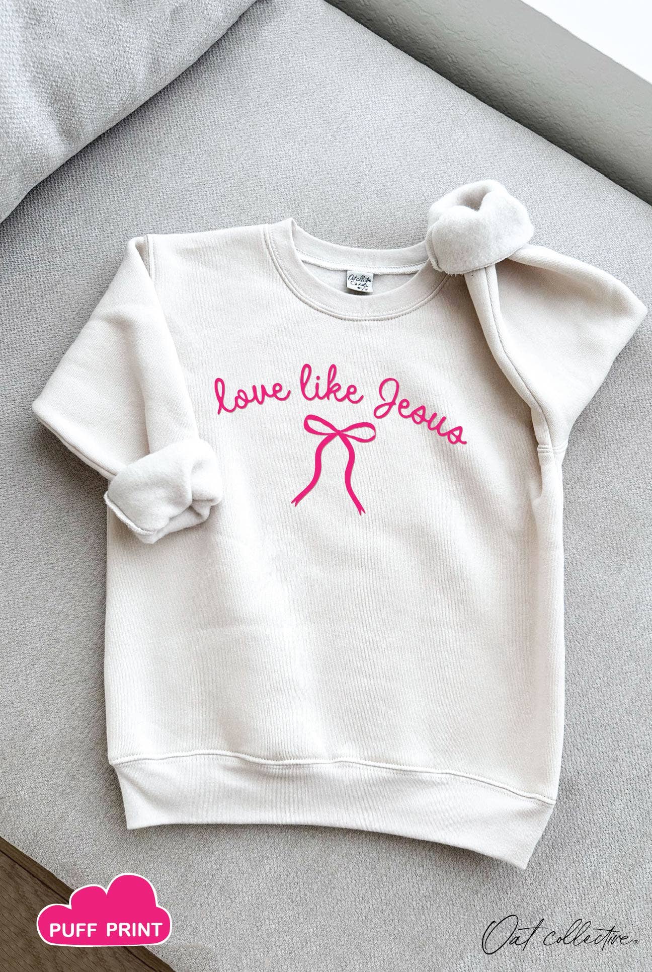 Love Like Jesus Puff Youth Unisex Graphic Sweatshirt T-Shirts, Hoodie | PodTeesHub.com