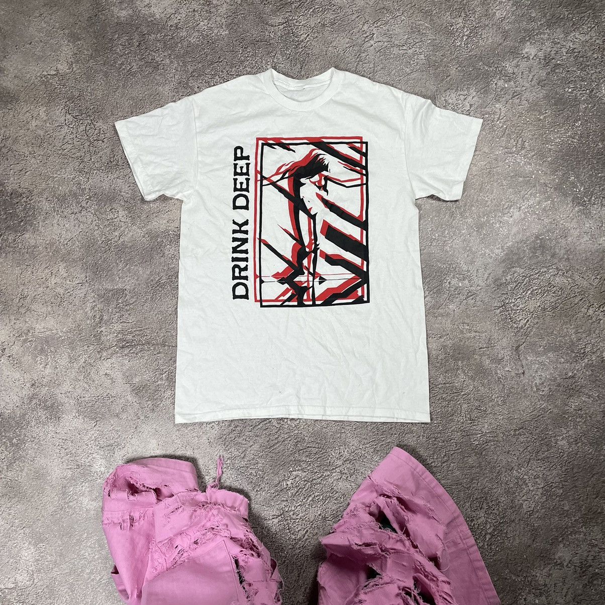 Vintage Y2k Drink Deep Dead Face 666 Devil Creepy Horror Tee Hoodie, Sweatshirt | PodTeesHub.com