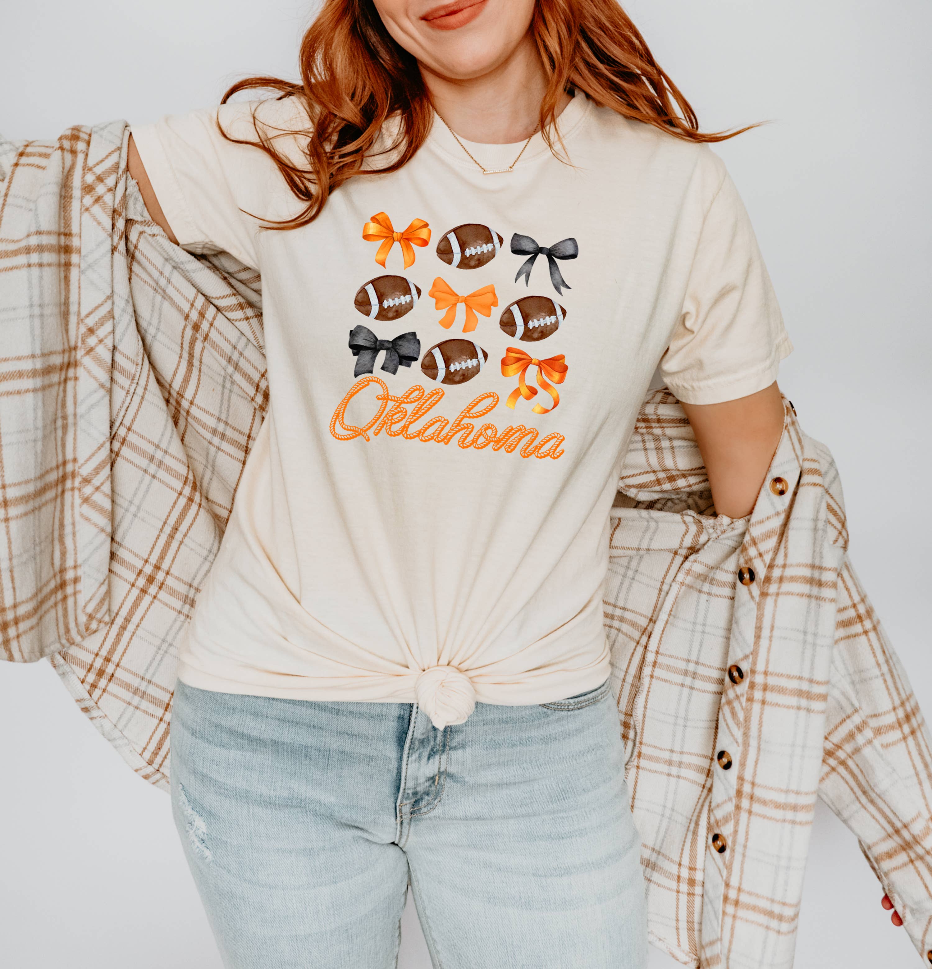 Oklahoma, Oklahoma Football Shirt, Bows, Gameday Hoodie, Sweatshirt | PodTeesHub.com