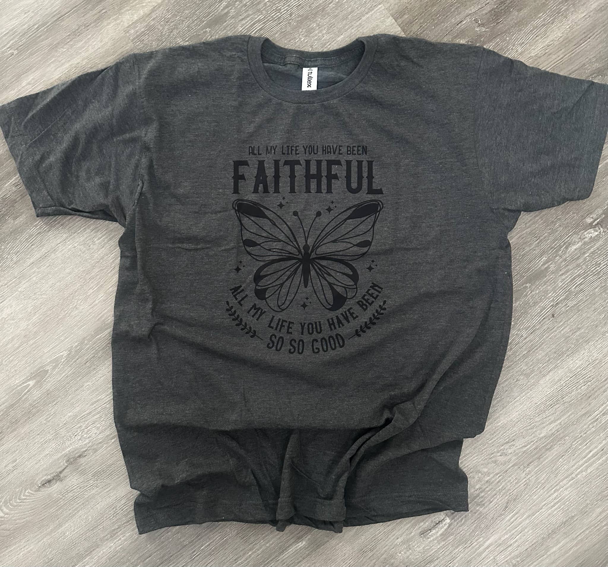 All My Life Butterfly On Tultex Heather Charcoal Tee Hoodie, Sweatshirt | PodTeesHub.com