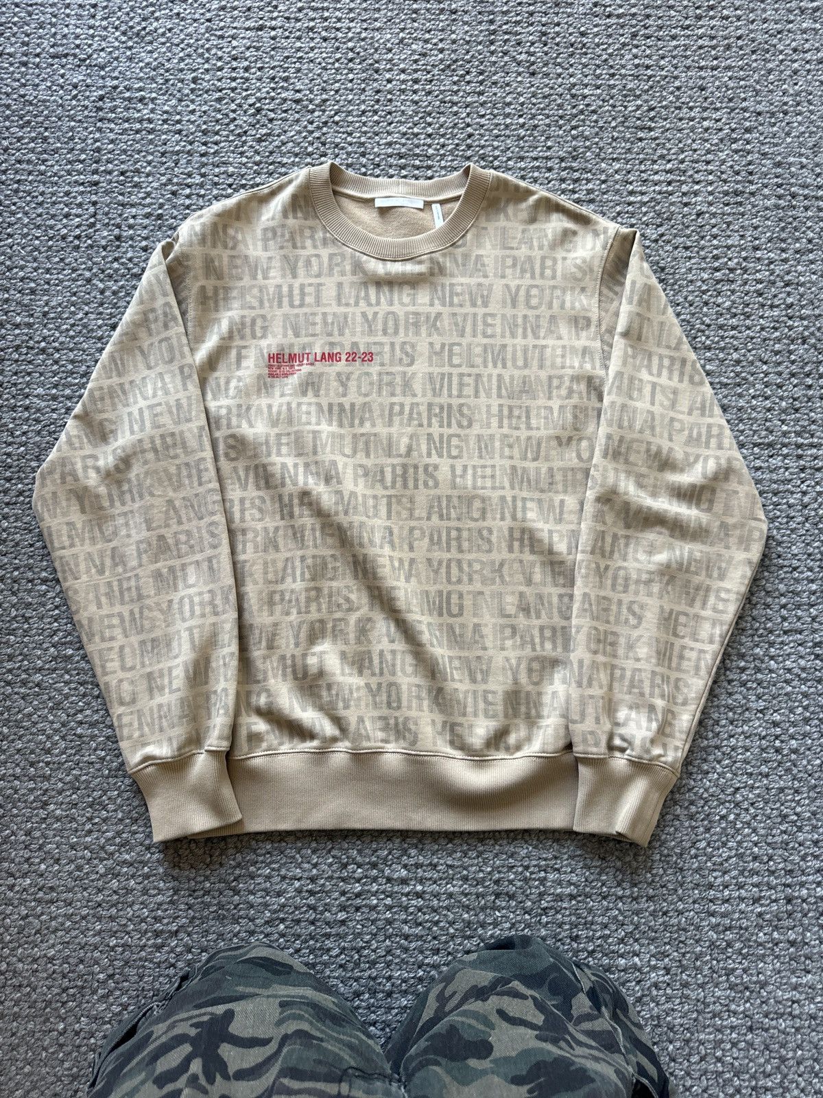 Lang Helmut Lang 22 23 Collection Crewneck T-Shirts, Hoodie, Sweatshirt | PodTeesHub.com