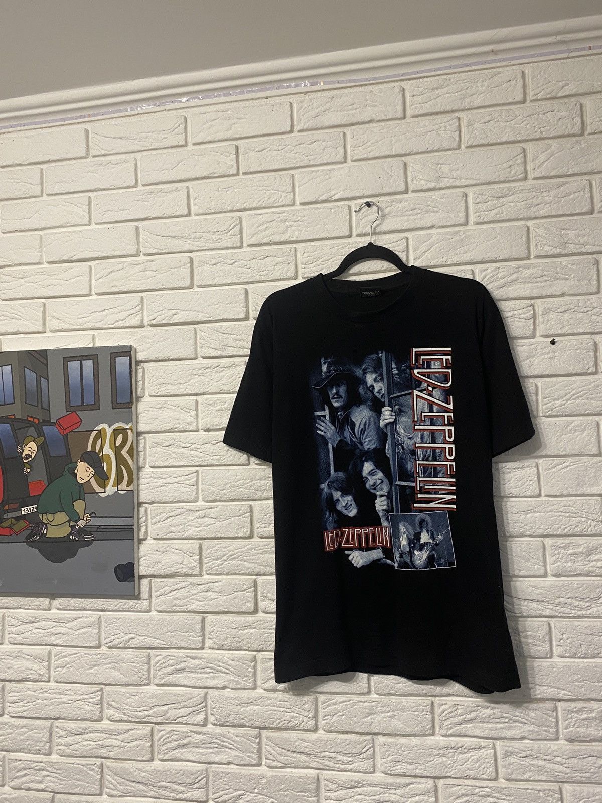 Led Zeppelin X Vintage Vintage 90 S Band Tees Leg Zeppelin Hoodie, Sweatshirt | PodTeesHub.com