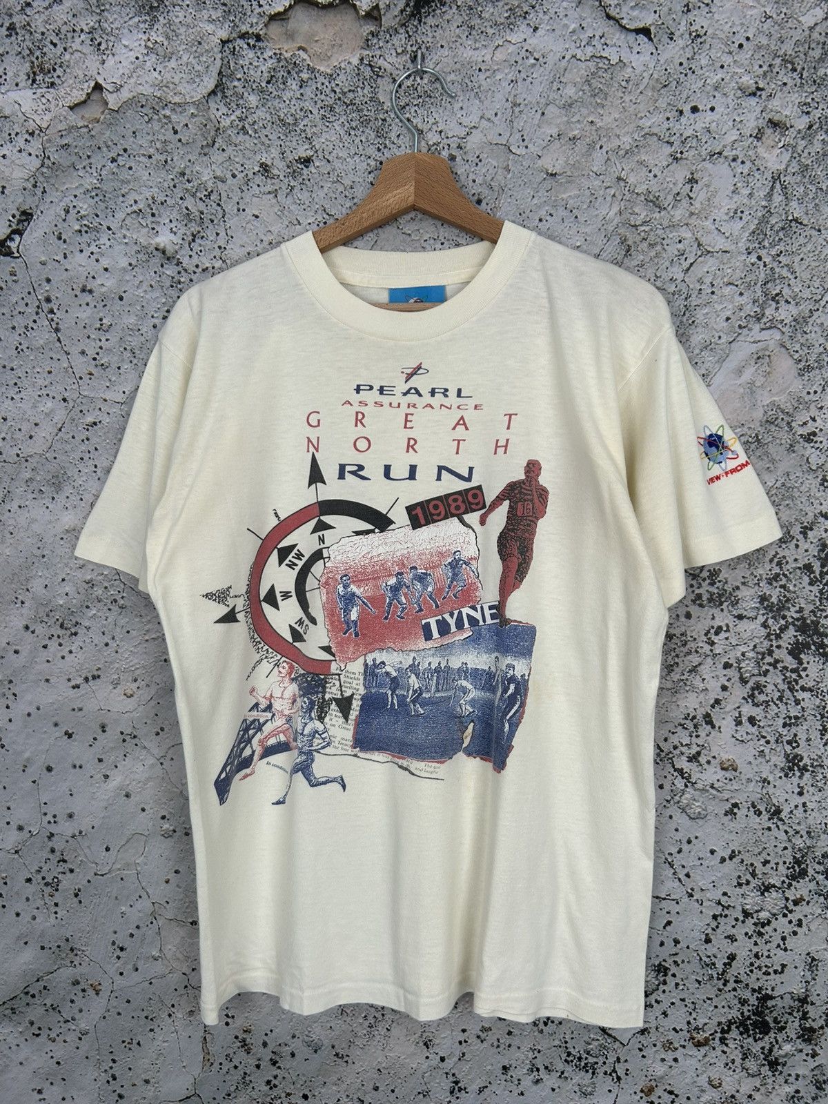 Vintage Great North Run 1989 Archive Marathon Graphic Tee Hoodie, Sweatshirt | PodTeesHub.com