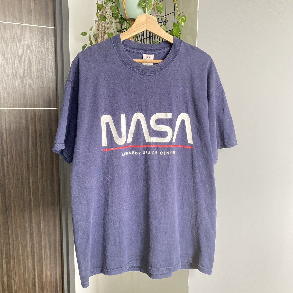 Nasa Thrashed Faded Vintage 90s Nasa Kennedy Space Center Tshirt Hoodie, Sweatshirt | PodTeesHub.com